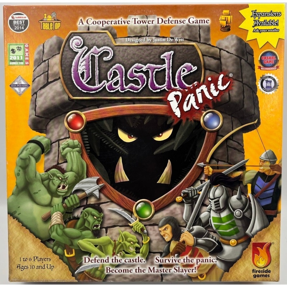 Castle Panic Board Game – Cooperative Tower Defense‎ – Fireside Games – Complete